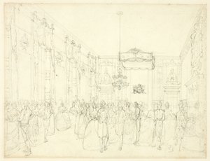Studie for Drawing Room, St. James, fra Microcosm of London