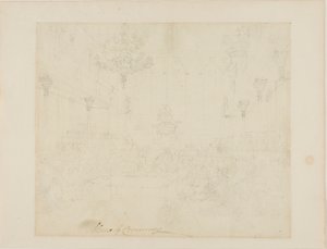 Studie for House of Commons, fra Microcosm of London af Augustus Charles Pugin