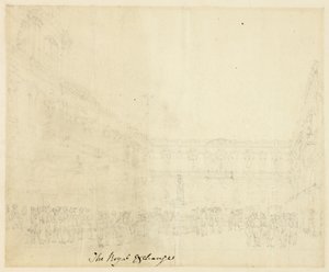 Studie for The Royal Exchange, fra Microcosm of London af Augustus Charles Pugin