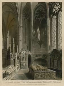 Vestsiden af St Erasmus Chapel, Westminster Abbey, London af Augustus Charles Pugin