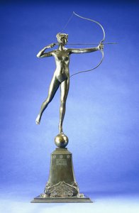 Diana of the Tower", En bronzefigur, 1899