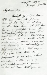 Et brev fra Augustus Wall Callcott, 7. maj 1838 1904 af Augustus Wall Callcott