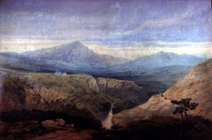 Mawddach-flodens dal: Cader Idris i det fjerne