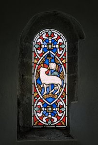 Agnus Dei, Guds lam, 1849 (farvet glas)