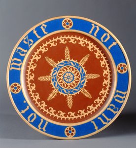 Brødtallerken, fremstillet af Minton and Company, ca. 1849 (keramik) af Augustus Welby Northmore Pugin
