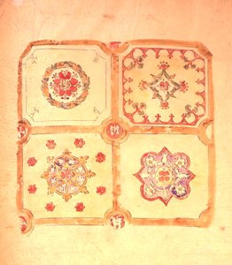 Loftsdesign til Palace of Westminster (pen & blæk og akvarel på papir) af Augustus Welby Northmore Pugin