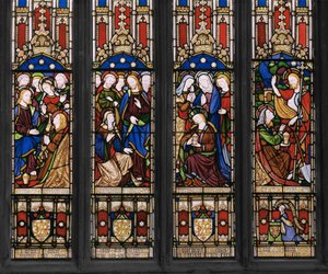 Begivenheder i St. Maria Magdalenas liv, detalje, 1848 (farvet glas) af Augustus Welby Northmore Pugin