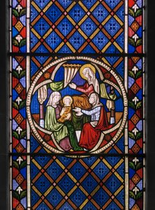 Life of St. Anne, detalje, 1848 (farvet glas) af Augustus Welby Northmore Pugin