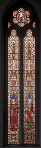 St. Frans af Assisi og St. Thomas apostlen, 1852 (farvet glas) af Augustus Welby Northmore Pugin