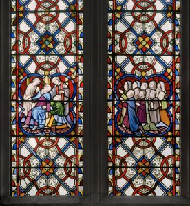 St. George Window, detalje, 1850 (farvet glas)