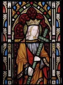 St. Helen, detalje (farvet glas) af Augustus Welby Northmore Pugin