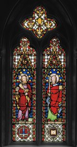 St. Peter & St. Paul, ca. 1845 (farvet glas)