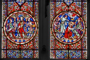 The Life of St. Paul, St. Georges Chapel, detalje, 1852 (farvet glas) af Augustus Welby Northmore Pugin