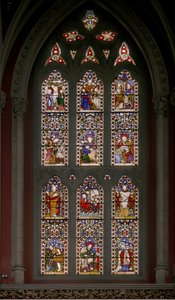 Typer med anti-typer, 1846 (farvet glas) af Augustus Welby Northmore Pugin