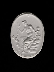 Aftryk af en ringesten forestillende Afrodite, ca. 100-70 f.Kr. (gips) af Aulos Aulos