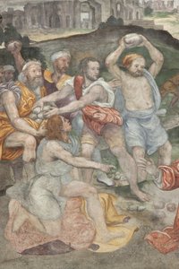 Sankt Stefans martyrium, detalje, venstre kapel
