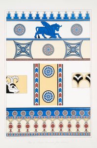 Malede ornamenter fra Nimroud [Calah] af Austen Henry Layard