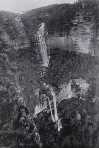 New South Wales: Wentworth Falls (s/h foto) af Australian Photographer