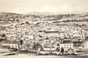 Brisbane, fra The History of Australasia af David Blair, McGrady, Thomson og Niven, 1879