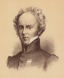 Generalløjtnant Sir Richard Bourke, ottende guvernør i New South Wales (farvelitografi) af Australian School