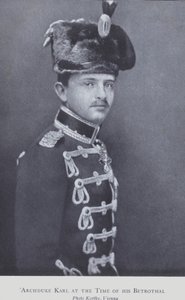 Ærkehertug Karl, senere Karl I, kejser af Østrig (s/h foto) af Austrian Photographer