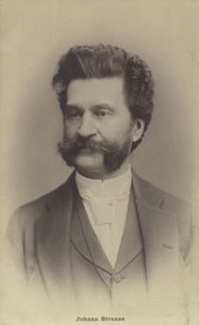 Portræt af Johann Strauss II af Austrian Photographer