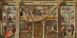 Et maskebal i Bøhmen, ca. 1748 af Austrian School
