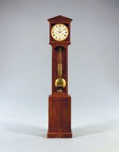 En månedsgående bodenstanduhr med ligning af tid og fuld kalender, 1806 af Austrian School