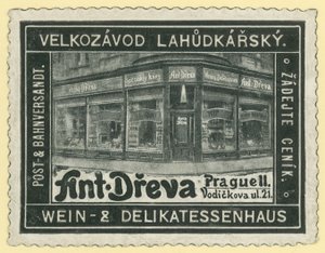 Anton Dreva vinbutik og delikatesseforretning, Prag af Austrian School
