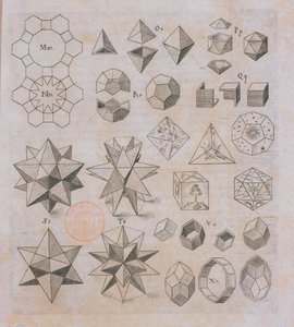Geometriske former, fra Harmonices Mundi af Johannes Kepler (1571-1630) udgivet i Linz, 1619 af Austrian School