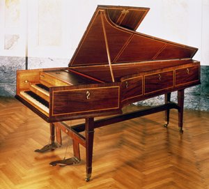 Cembalo tilhørende Franz Joseph Haydn (1732-1809) af Austrian School