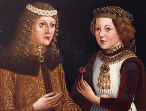 Ladislaus posthum konge af Bøhmen  Magdalena af Valois af Austrian School