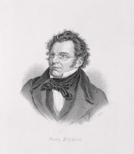 Portræt af Franz Schubert (1768-1827) af Austrian School
