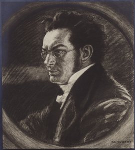 Portræt af Franz Schubert af Austrian School
