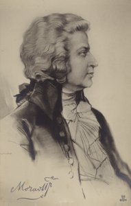 Portræt af Wolfgang Amadeus Mozart af Austrian School