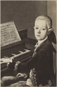 Portræt af Wolfgang Amadeus Mozart af Austrian School
