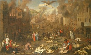 Stormen af Ofen den 6. september 1686 (olie på panel) af Austrian School