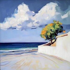 Udsigt til Orange Tree Beach af Avanesova Elena