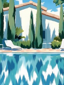 Refleksioner ved poolen