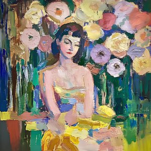 En farverig blomsterdrøm af Avanesova Elena