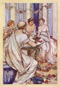 John Keats: Lamia (farve litho)
