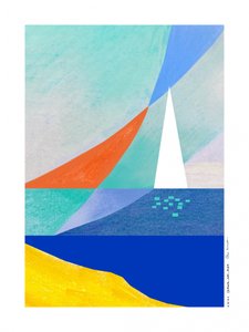 Geometrisk havsejlbåd af Awol Art Alex