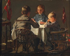 Kunstnerens tre børn
