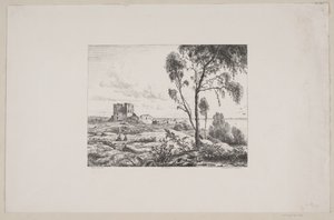 Parti ved Hammershus af Axel Theodor Kittendorff