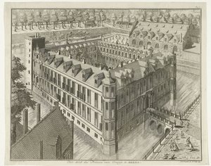 Breda Slot Prinsen af ​​Oranges hof i Breda (titel på objekt) af B.F. Immink