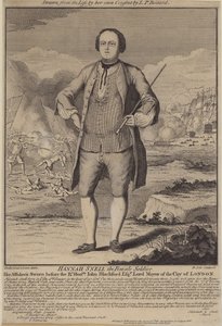 Hannah Snell, den kvindelige soldat (gravering) af B. Cole