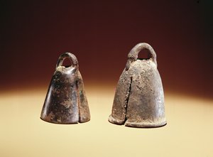 Hesteklokker, fra Babylon, Irak, ca. 700 f.Kr. (bronze)
