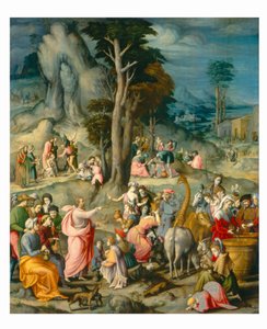 Indsamlingen af Manna af Bacchiacca