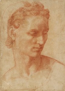 Head of a Woman, begyndelsen af det 16. århundrede af Baccio Bandinelli