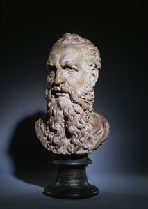 Studie af Saint Pauls hoved, ca. 1535 (terracotta)